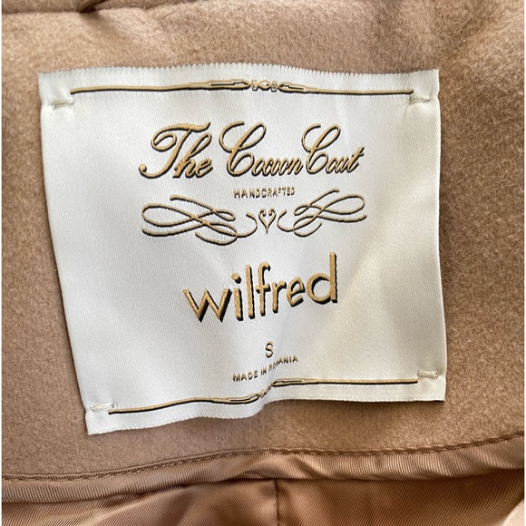 Aritzia Wilfred Cocoon Camel Wool Italy Coat - Picture 9 of 11